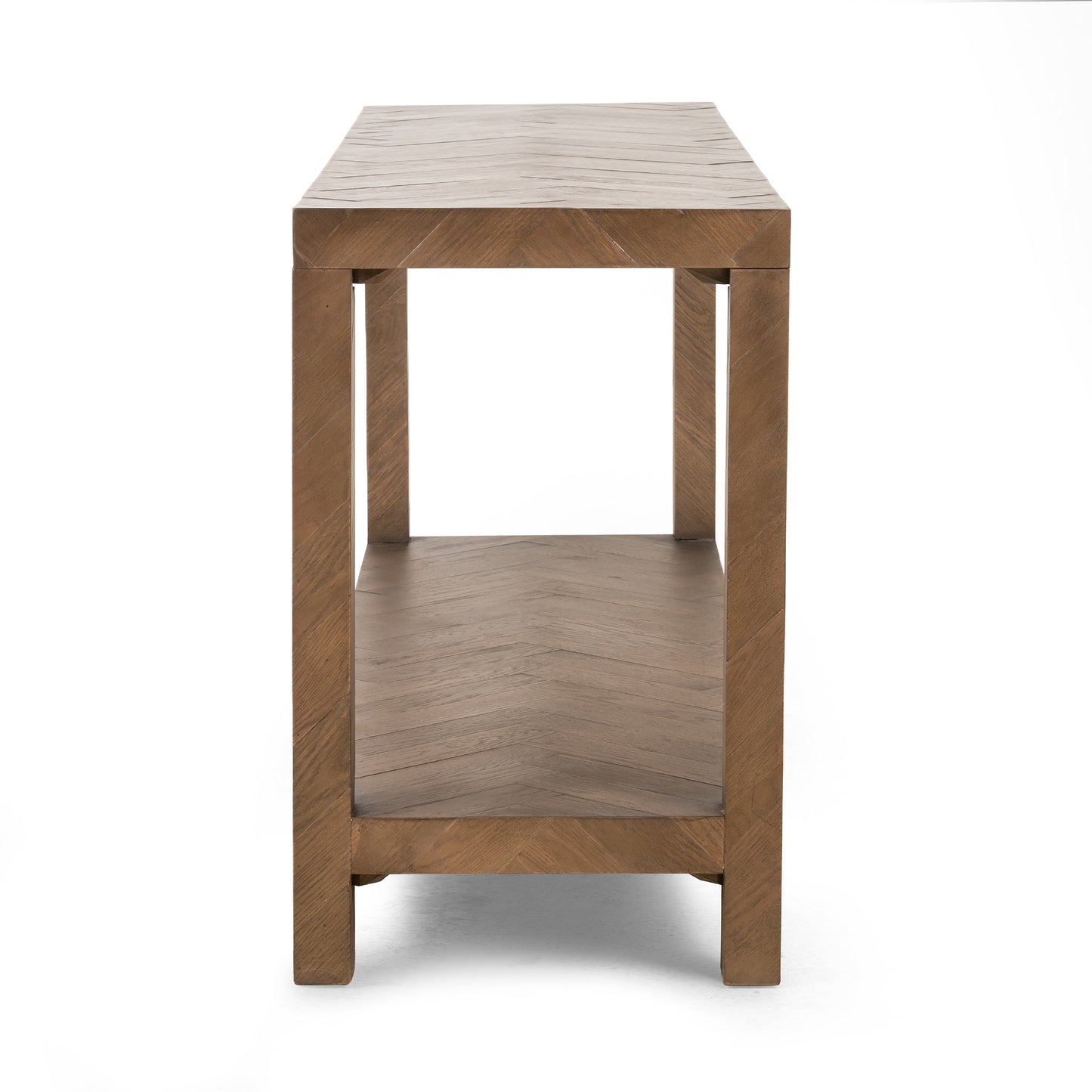 Lamar Console Table-Matte Brown Veneer