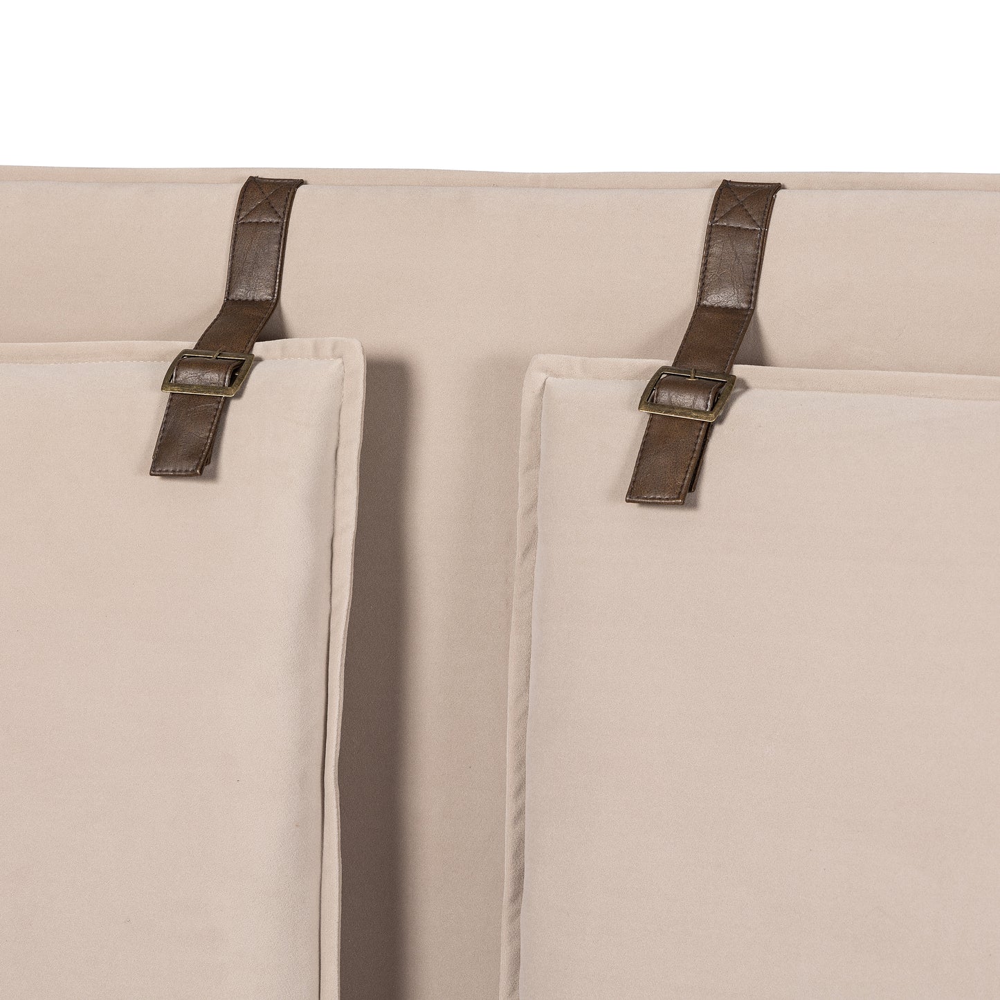 Leigh Bed-Modern Velvet Sand-King