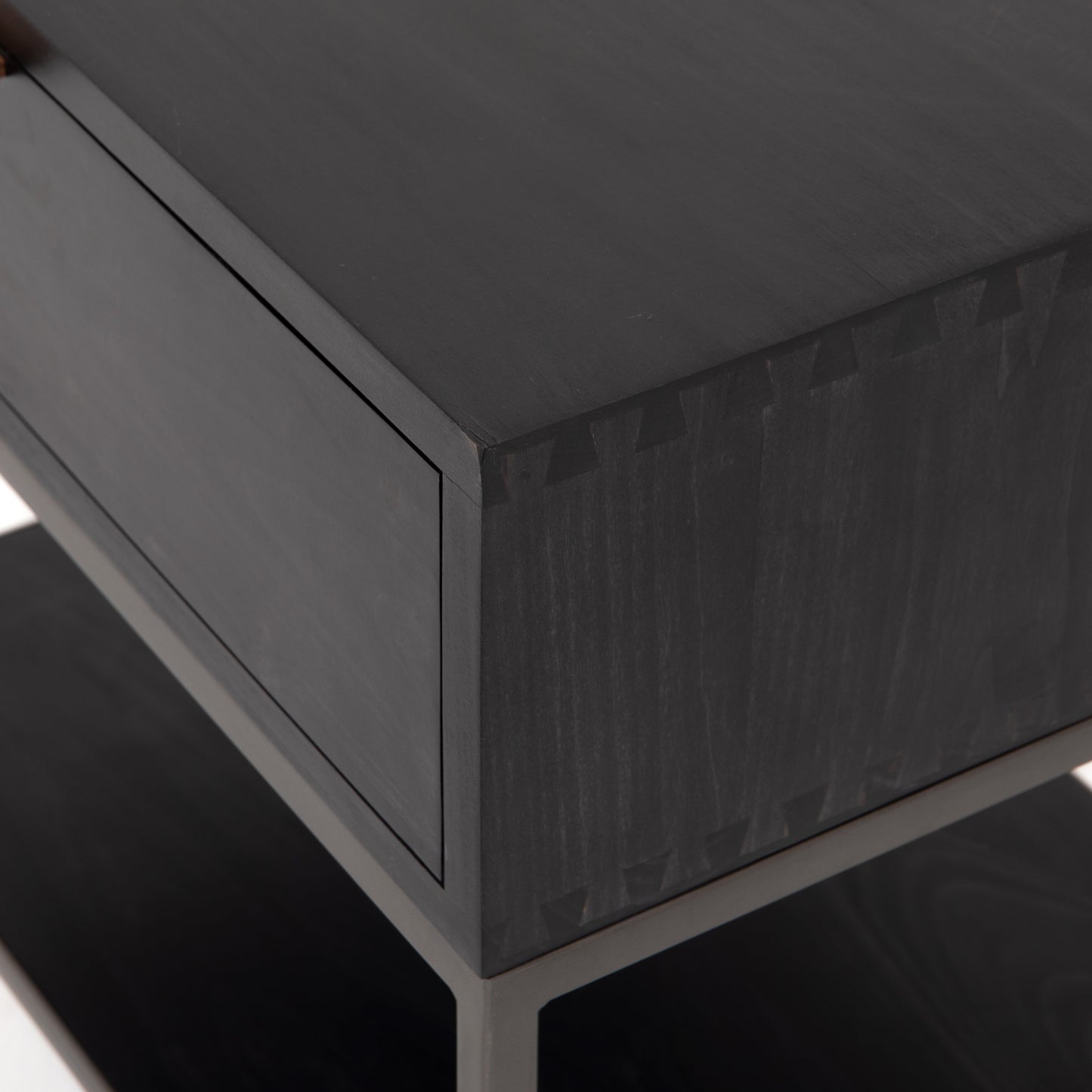 Trey Nightstand-Black Wash Poplar