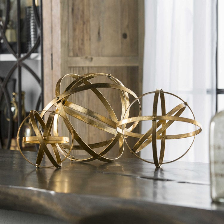 STETSON SPHERES, GOLD, S/3