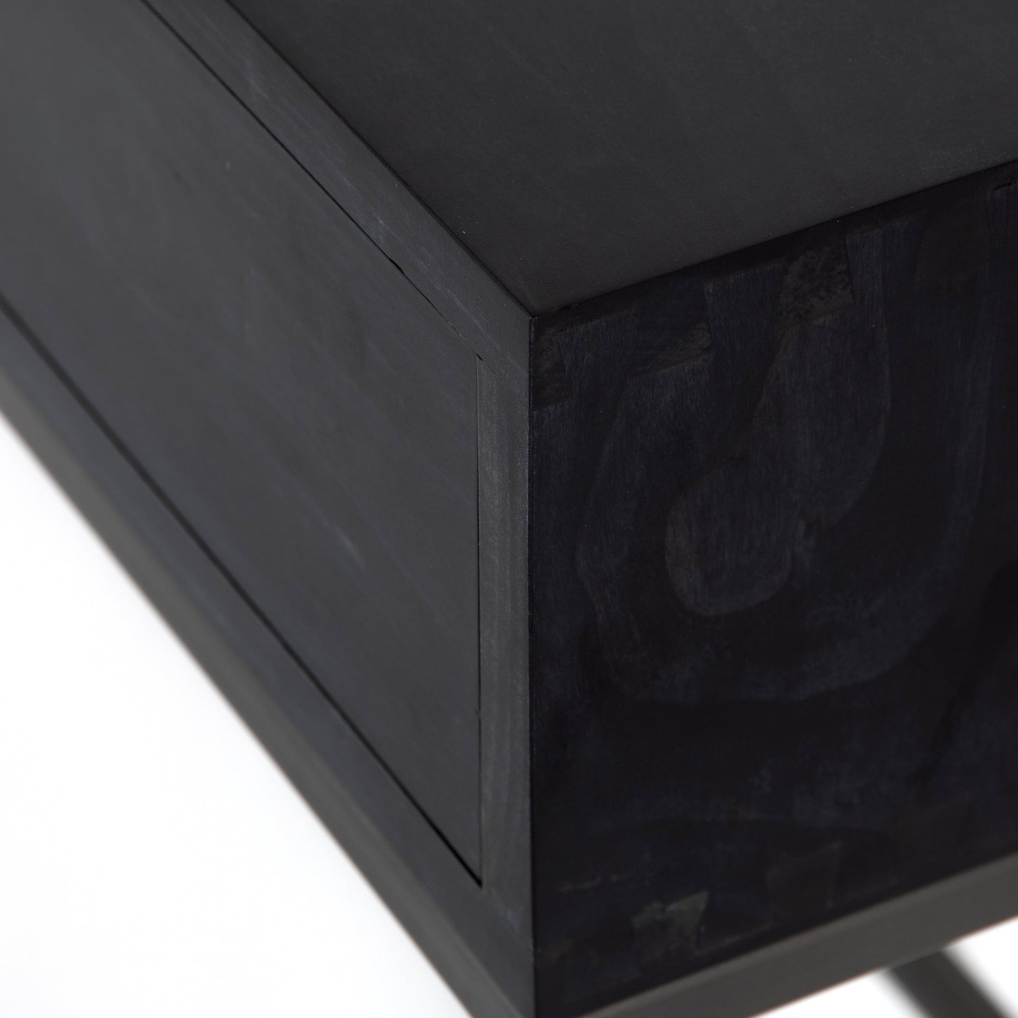 Trey Console Table-Black Wash Poplar