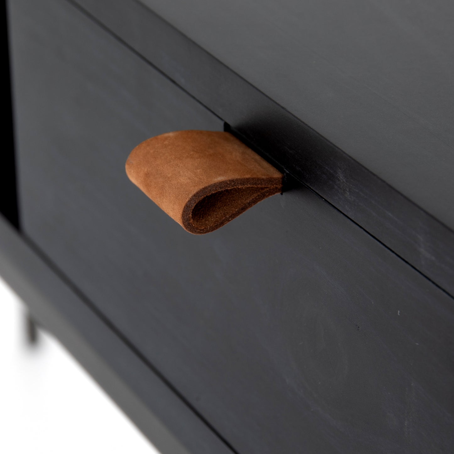 Trey Console Table-Black Wash Poplar