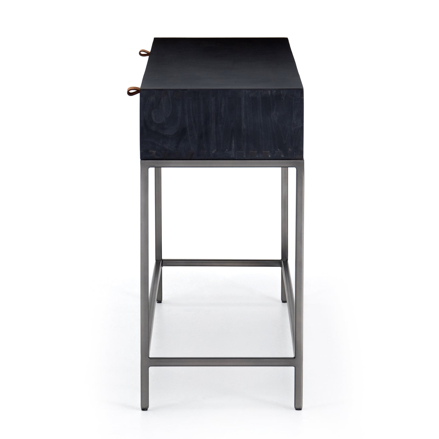 Trey Console Table-Black Wash Poplar