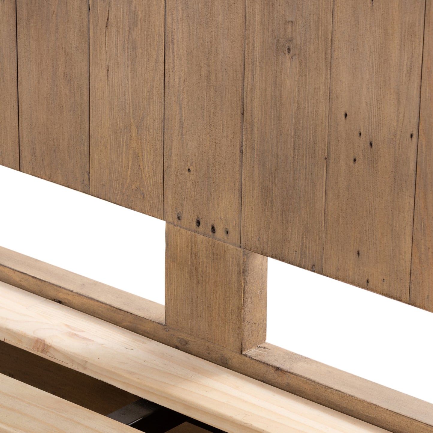Everson Bed-Scrubbed Teak-Queen