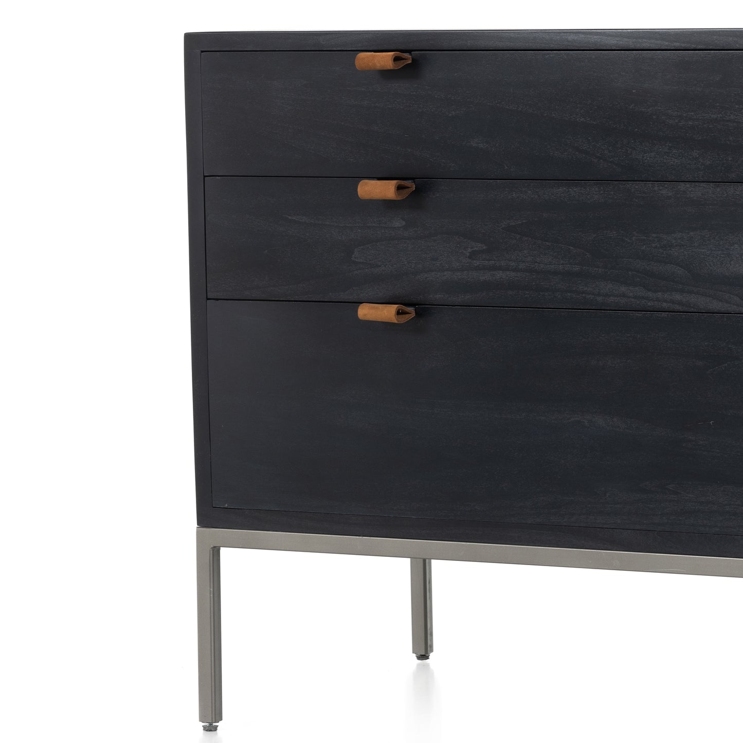 Trey Large Nightstand-Black Wash Poplar