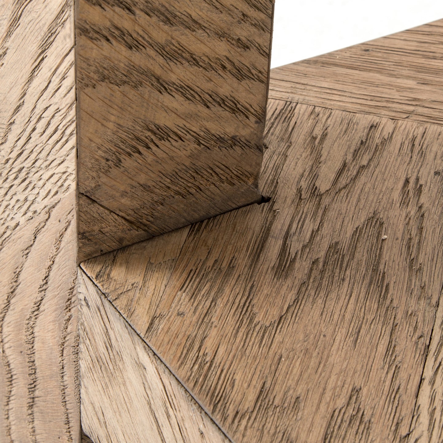 Lamar Console Table-Drifted Oak Veneer