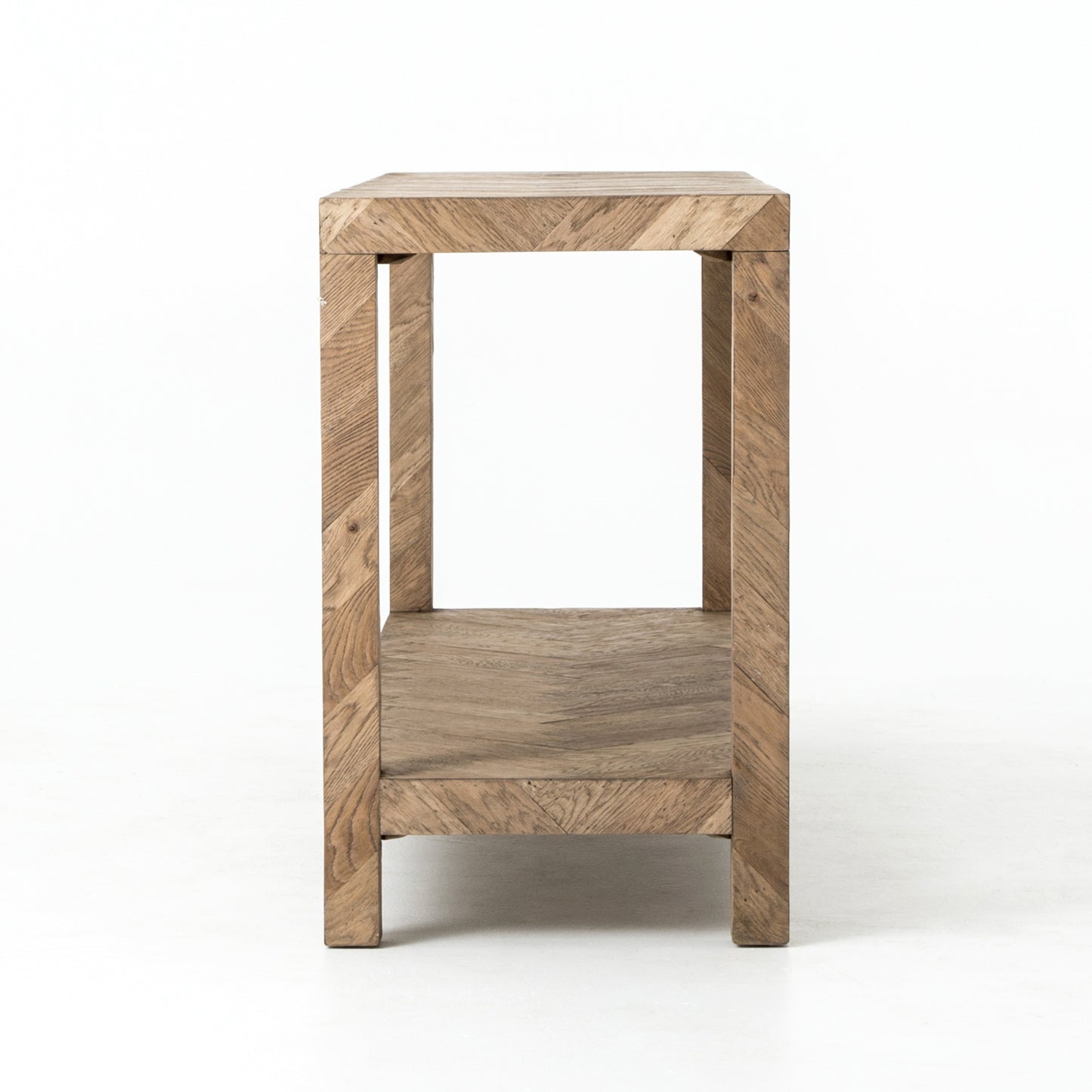 Lamar Console Table-Drifted Oak Veneer