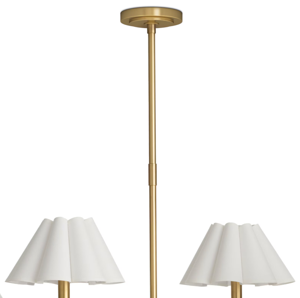 Polly Chandelier - White Shade