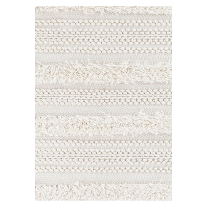 Zhara Stripe Ivory Handwoven Indoor/Outdoor Rug