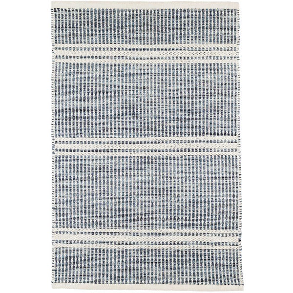 Malta Blue Handwoven Wool Rug