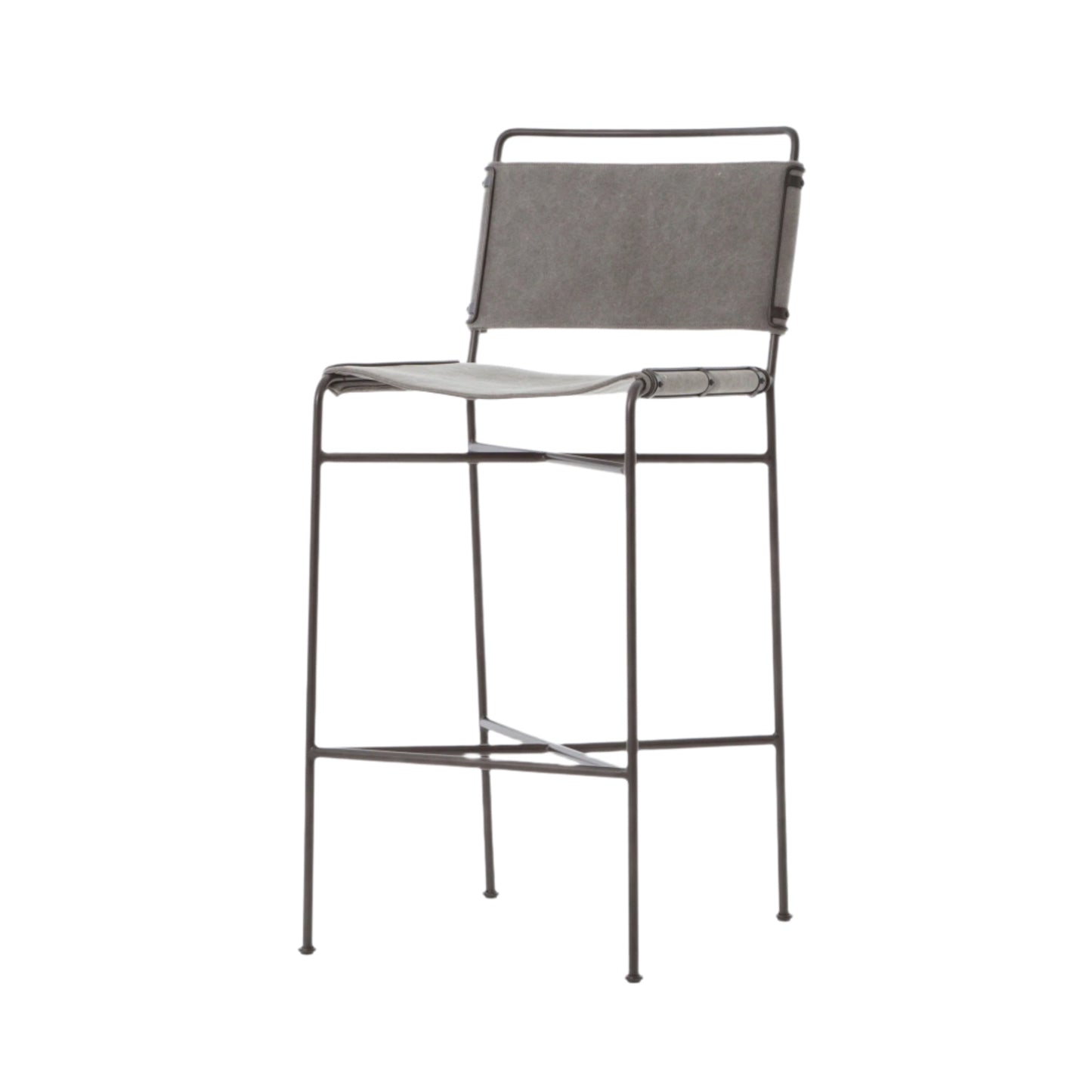 Wharton Stool-Stonewash Grey-Bar