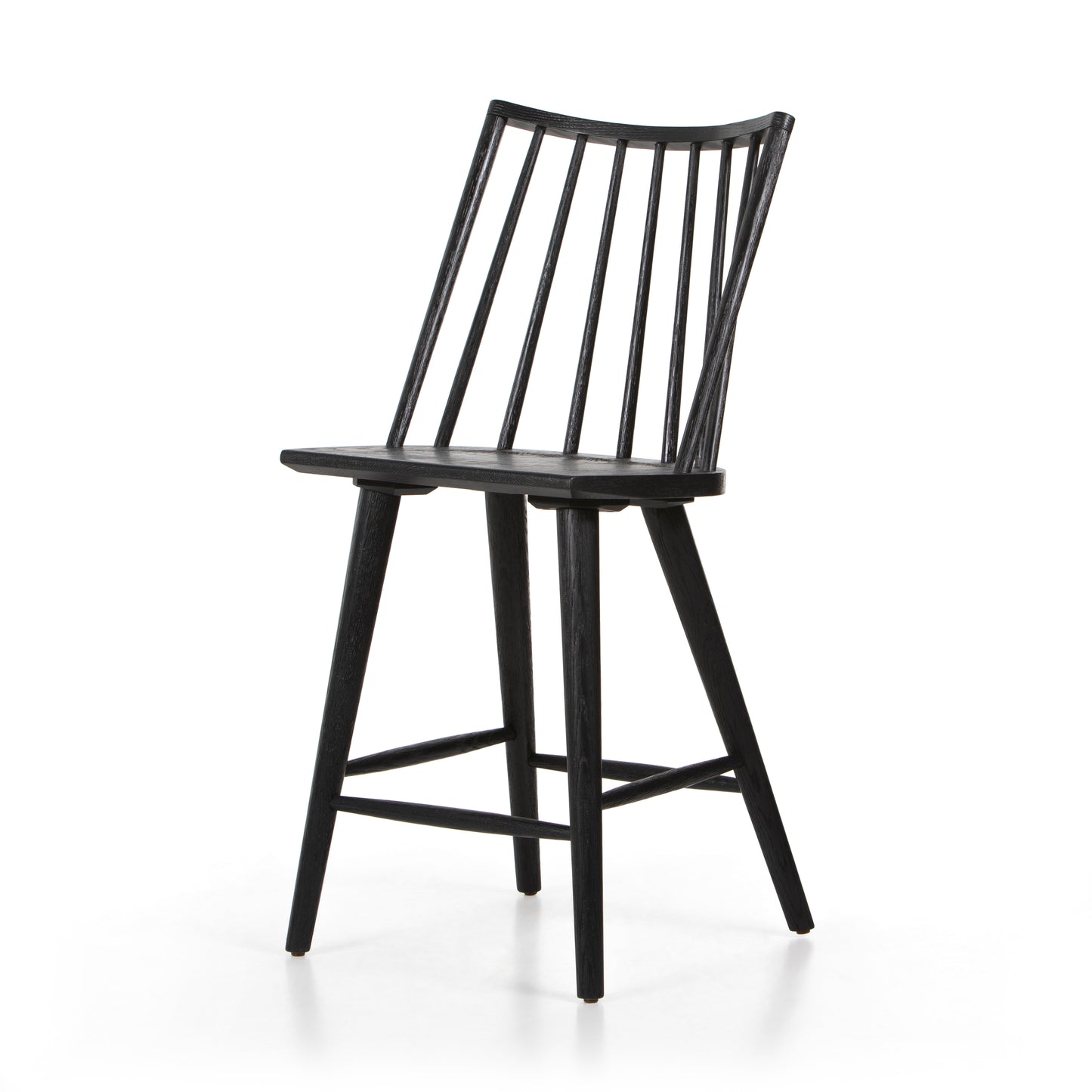 Lewis Windsor Stool-Black Oak-Counter