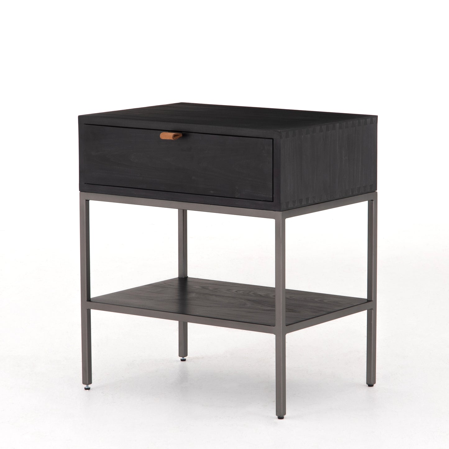 Trey Nightstand-Black Wash Poplar