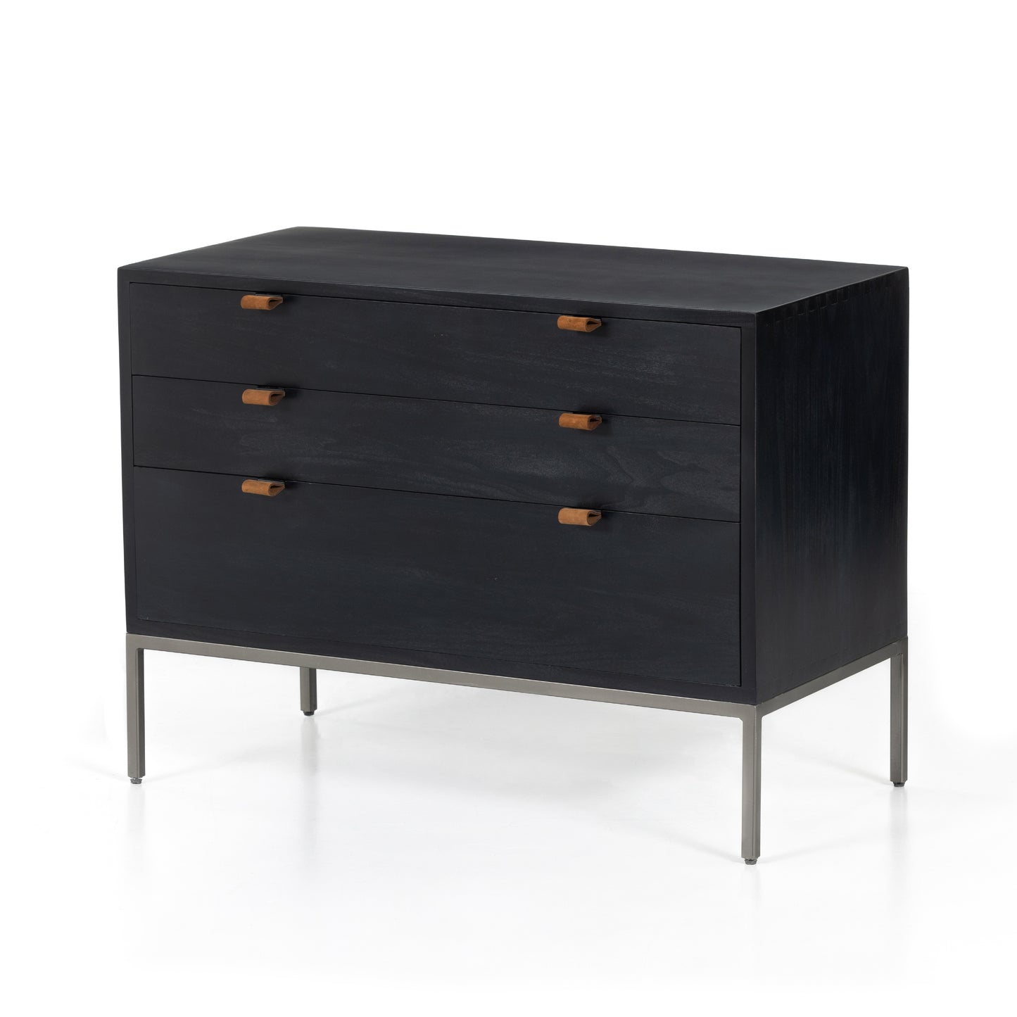 Trey Large Nightstand-Black Wash Poplar