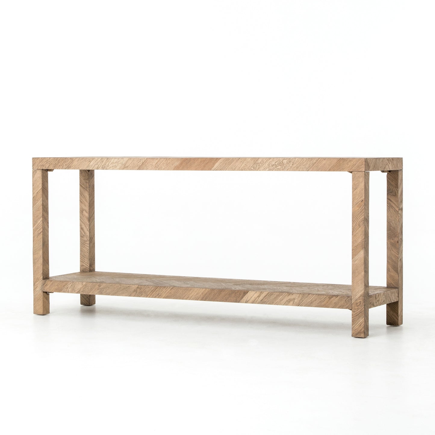 Lamar Console Table-Drifted Oak Veneer