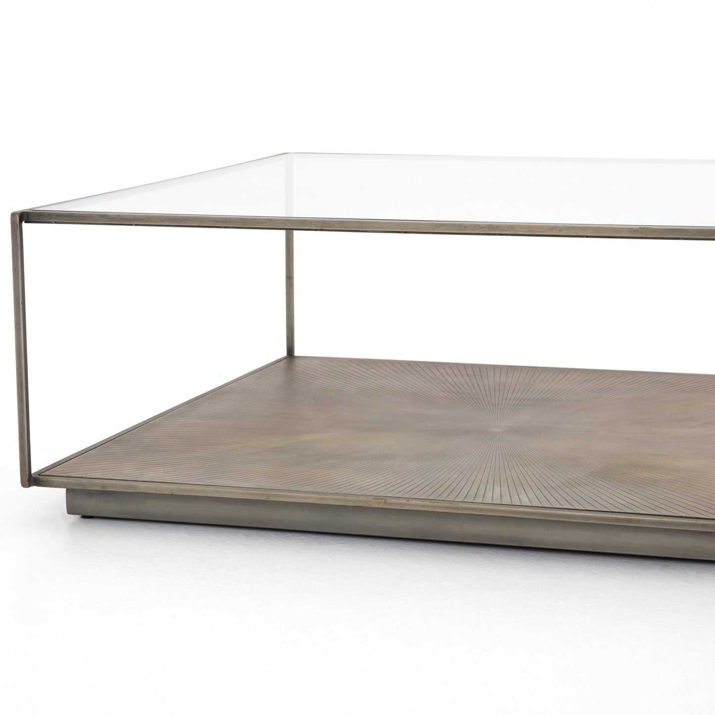 Abel Sunburst Square Coffee Table - Astonishing Home Collection