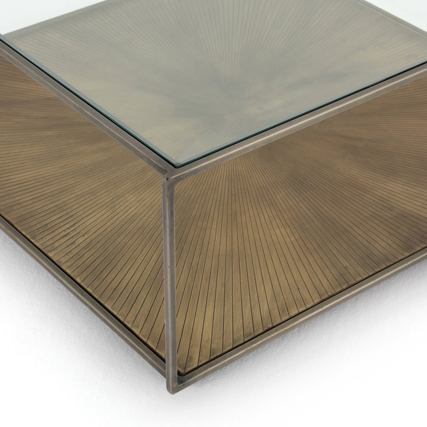 Abel Sunburst Square Coffee Table - Astonishing Home Collection