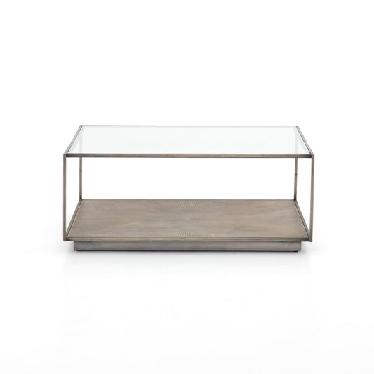 Abel Sunburst Square Coffee Table - Astonishing Home Collection