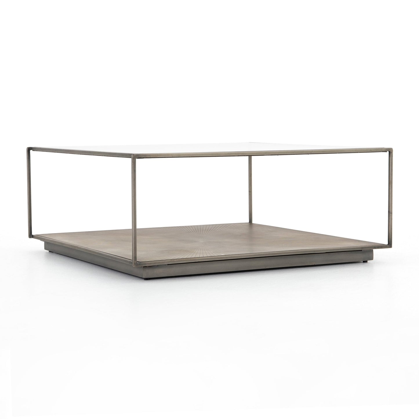 Abel Sunburst Square Coffee Table - Astonishing Home Collection