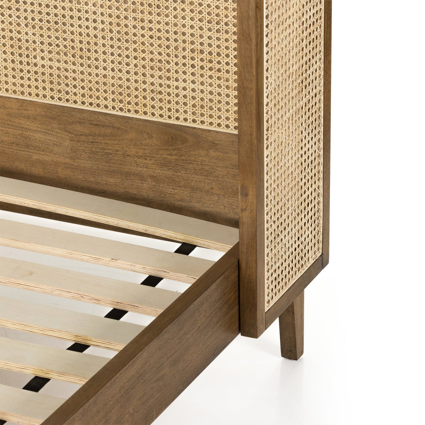 Antonia Bed-Toasted Parawood Solid-Queen - Astonishing Home Collection