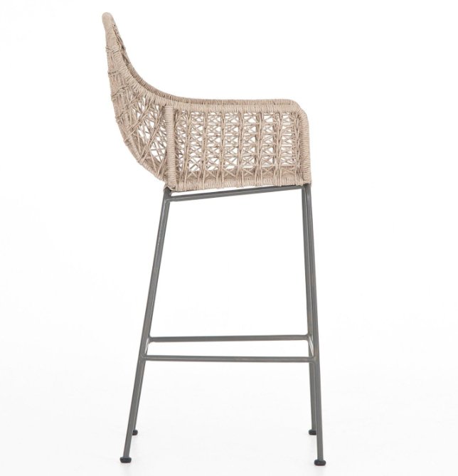 Bandera Outdoor Woven Bar Stool - Astonishing Home Collection