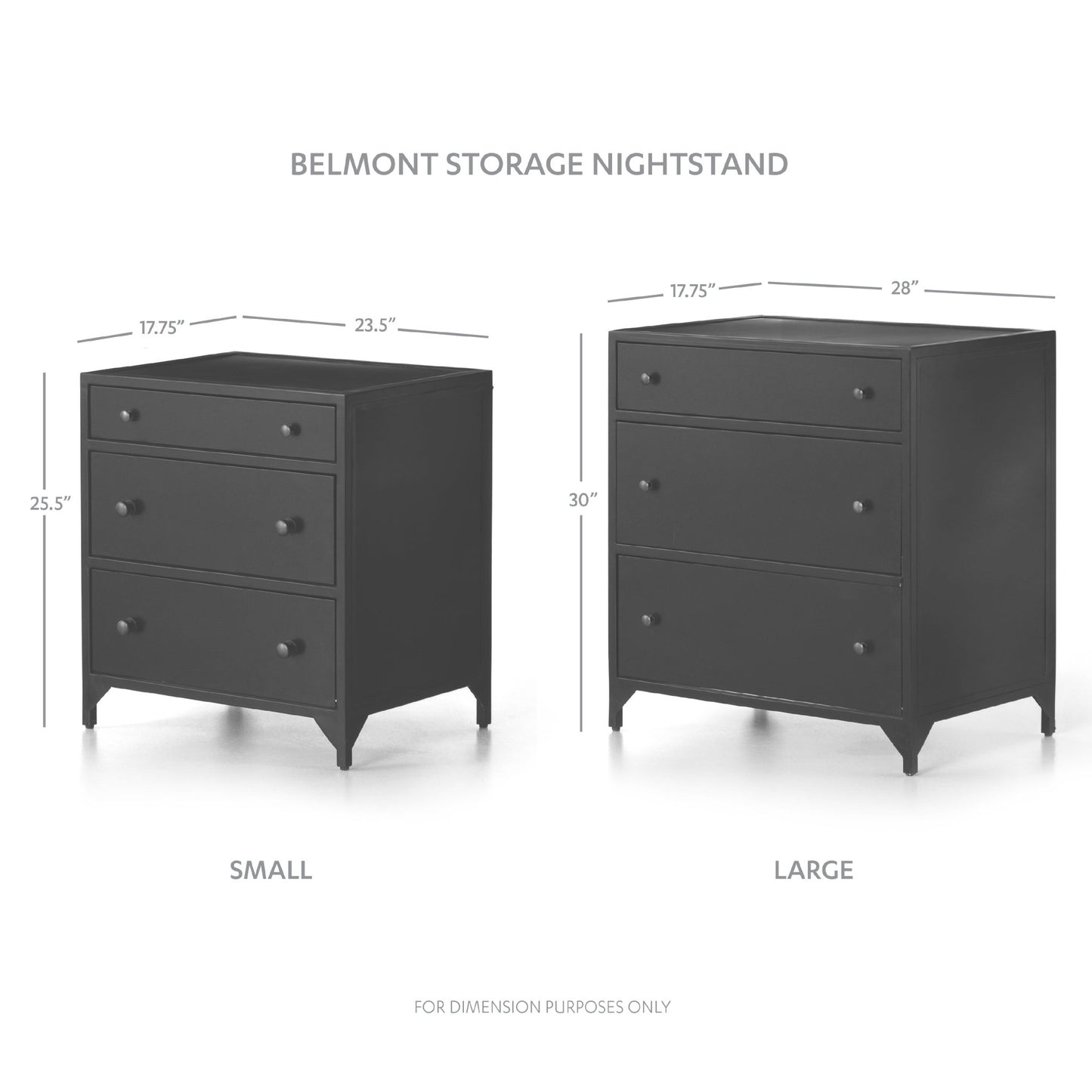 Belmont Storage Nightstand - Astonishing Home Collection