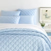 Quilted Silken Solid Coverlet