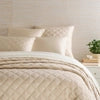 Quilted Silken Solid Coverlet