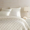 Quilted Silken Solid Coverlet