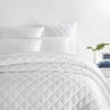 Quilted Silken Solid Coverlet