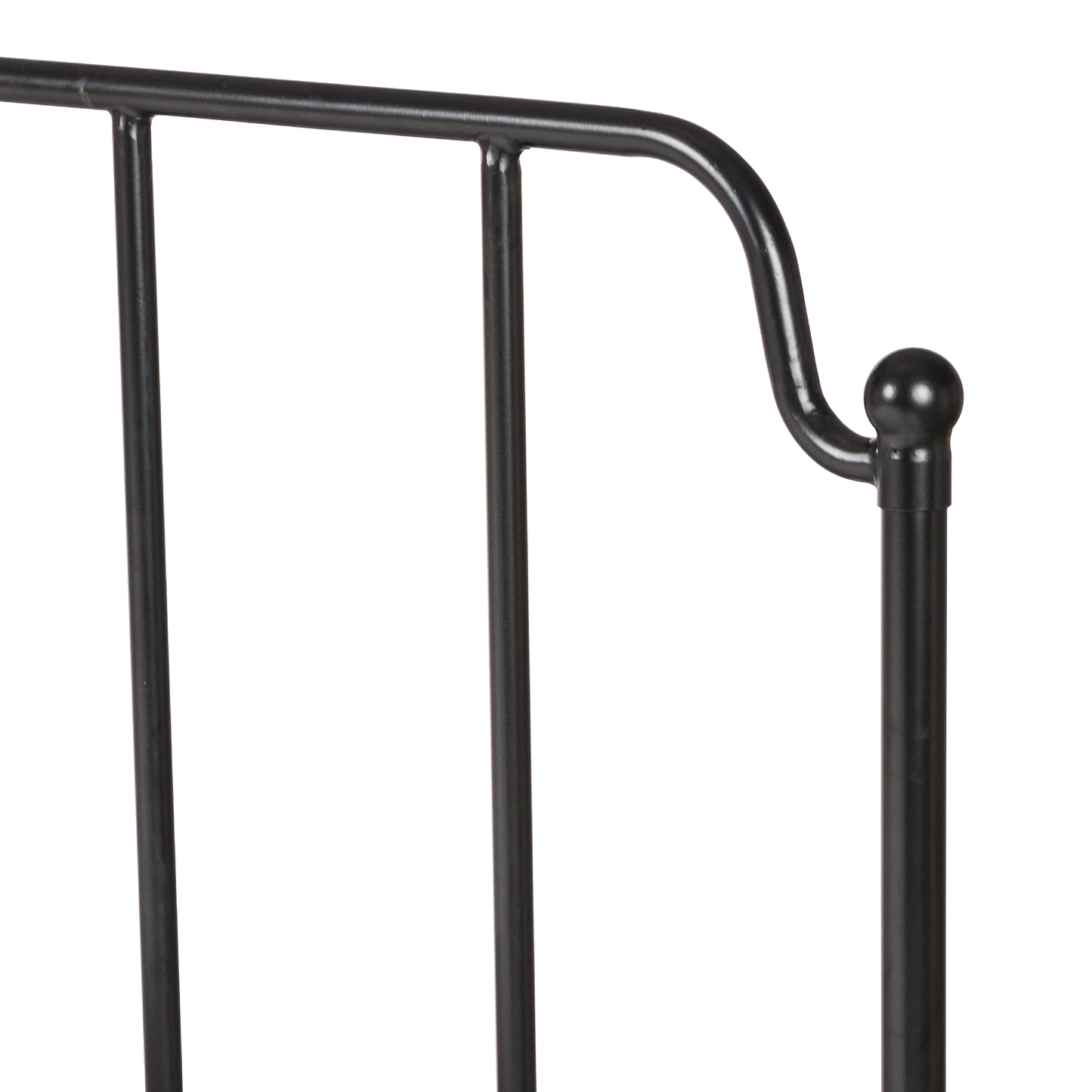 Zara Iron Bed-Midnight Iron-Queen