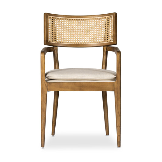 Britt Dining Armchair-Savile Flax