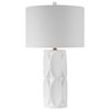 SINCLAIR TABLE LAMP, WHITE