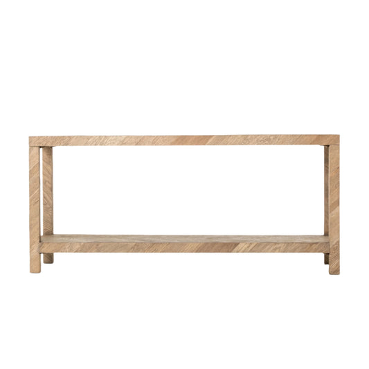 Lamar Console Table-Drifted Oak Veneer