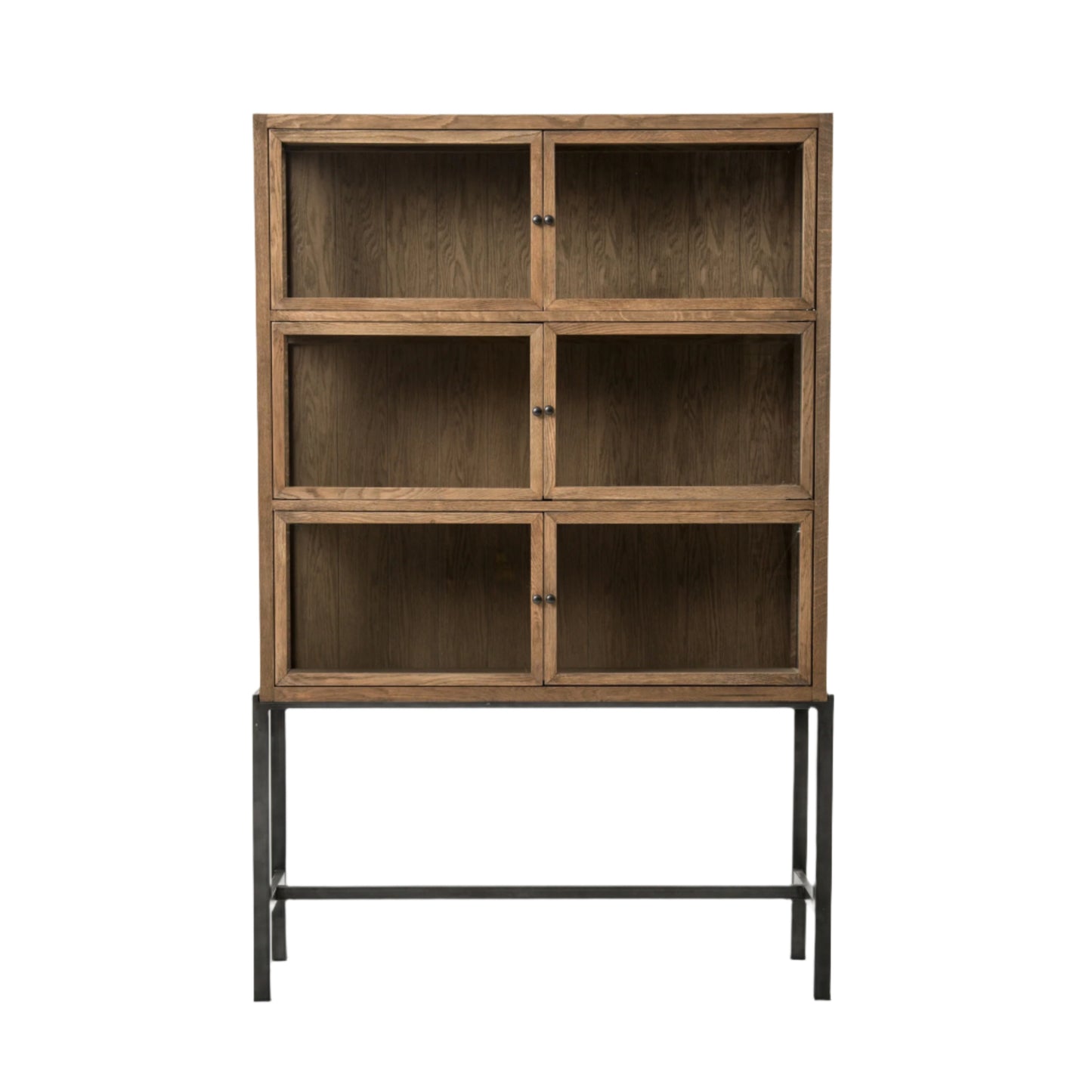 Spencer Curio Cabinet-Drifted Oak