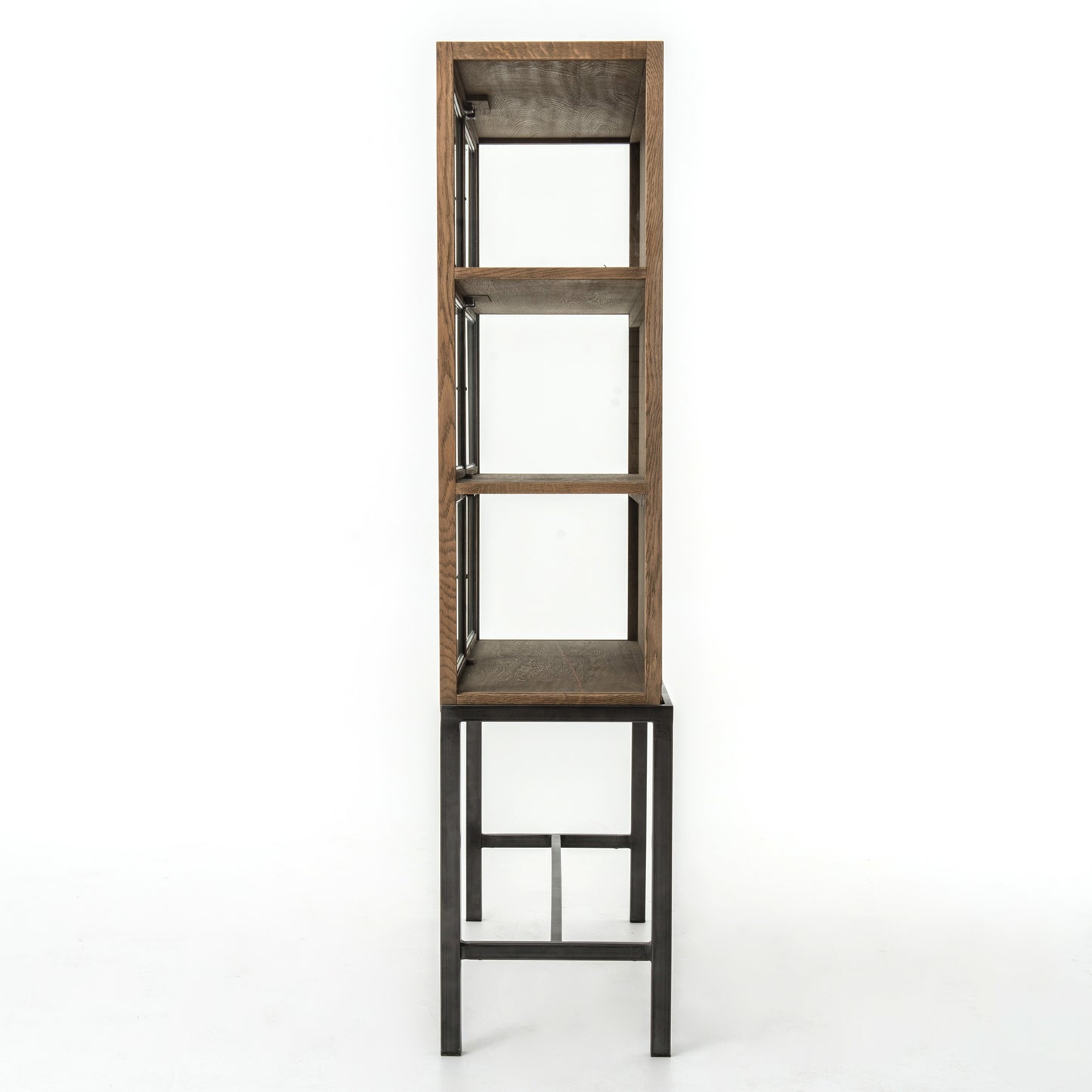 Spencer Curio Cabinet-Drifted Oak
