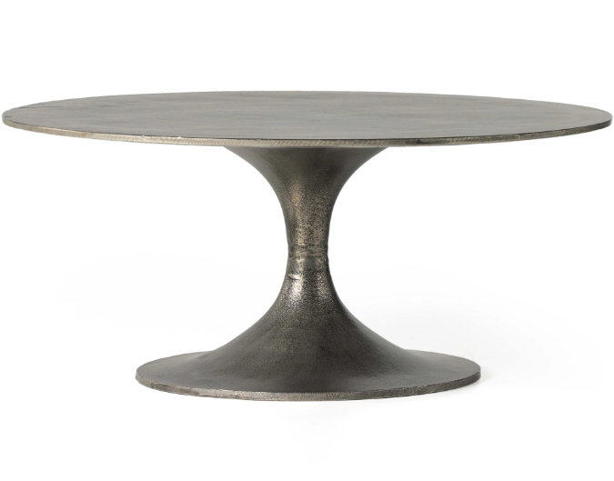 Simone Round Coffee Table-Raw Antique