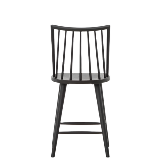 Lewis Windsor Stool-Black Oak-Counter