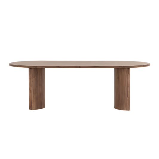 Paden Dining Table-Seasoned Brown Acacia