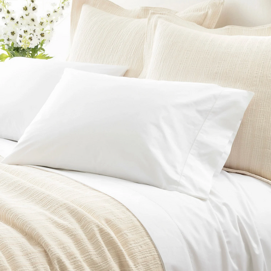 Classic Hemstitch White Sheet Set