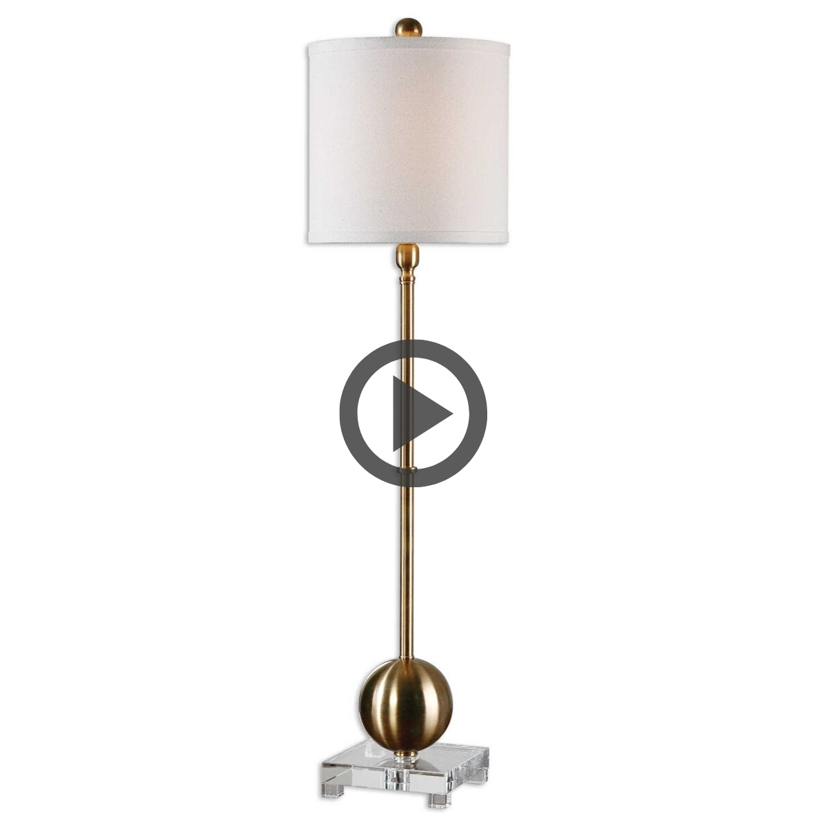 LATON BUFFET LAMP, BRASS