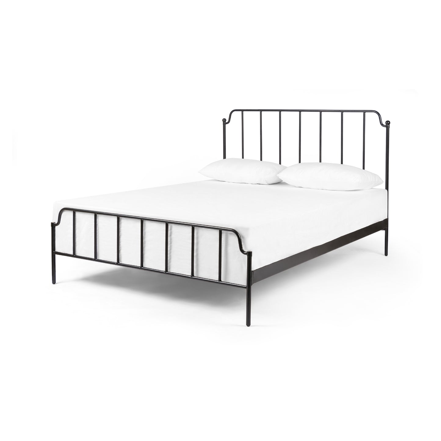 Zara Iron Bed-Midnight Iron-Queen