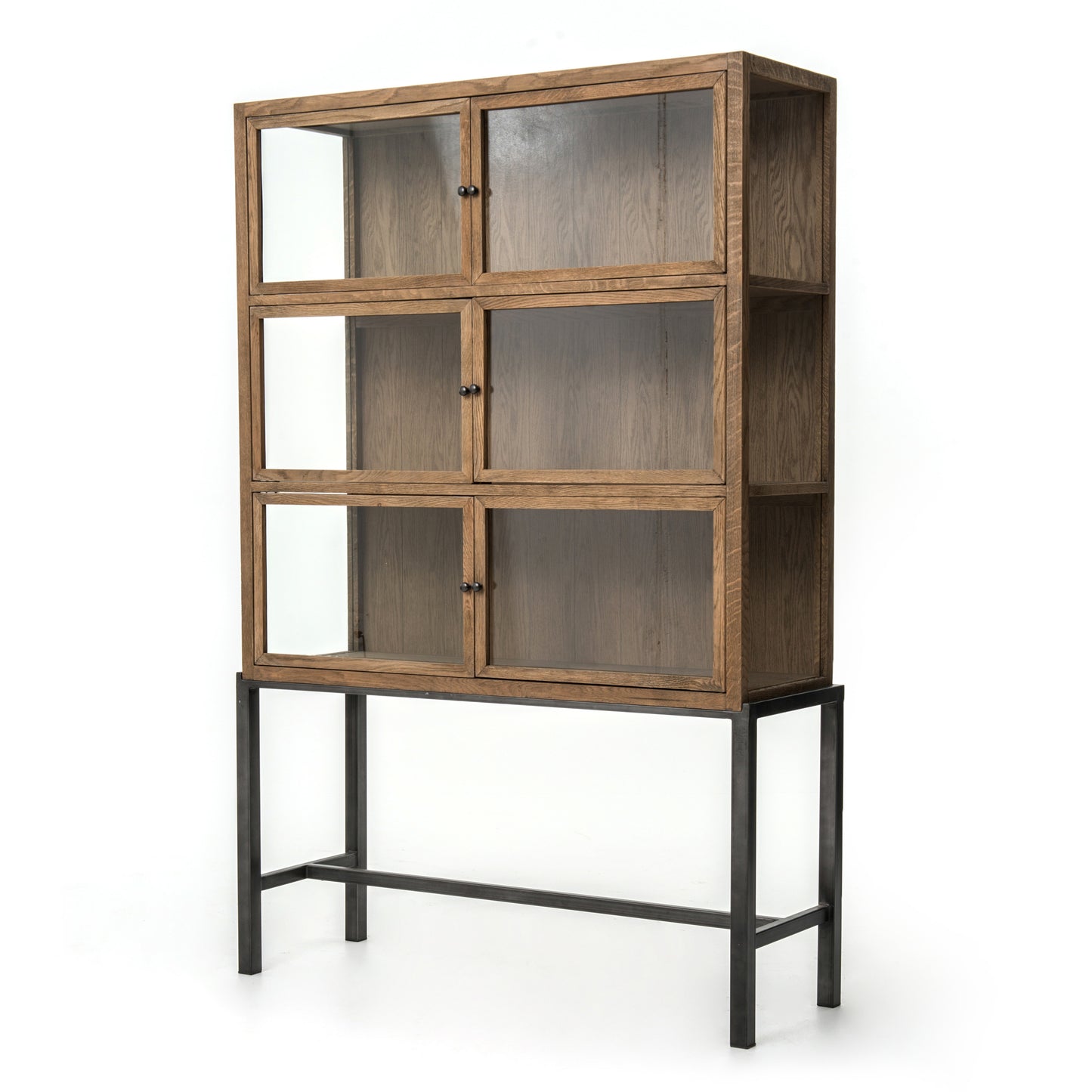 Spencer Curio Cabinet-Drifted Oak