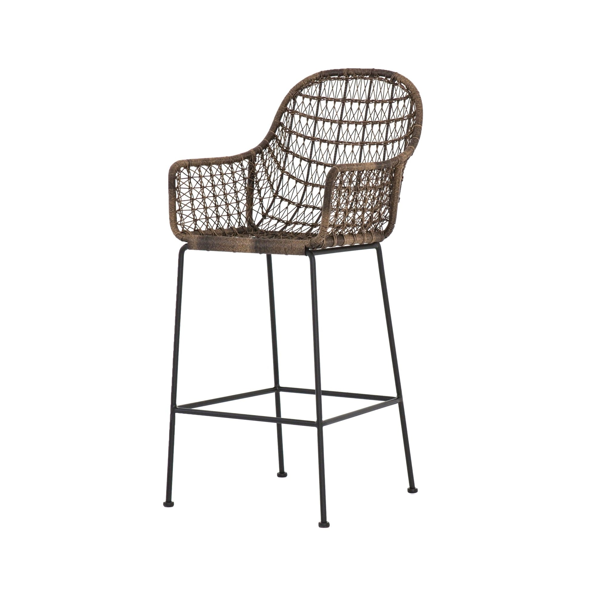 Bandera Outdoor Woven Bar Stool - Astonishing Home Collection