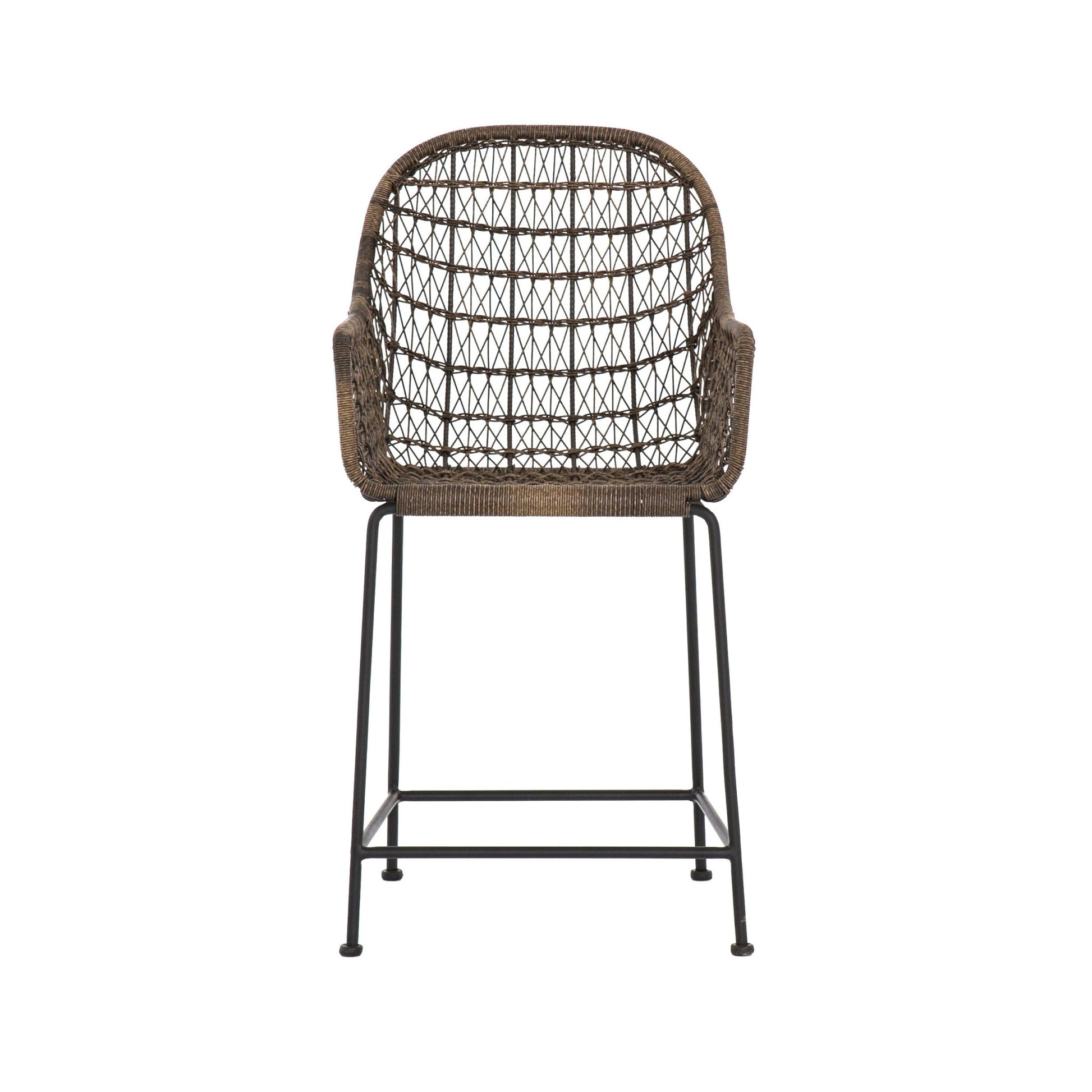 Bandera Outdoor Woven Counter Stool - Astonishing Home Collection