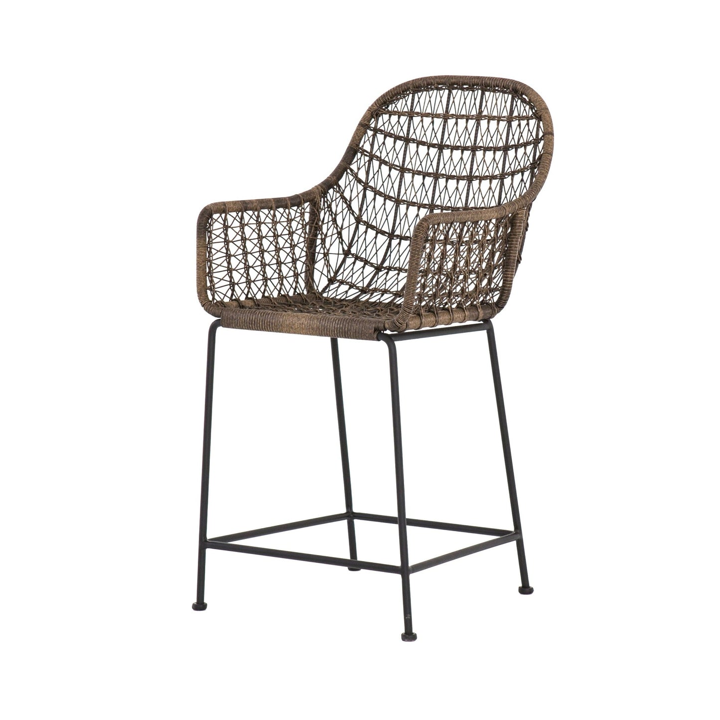 Bandera Outdoor Woven Counter Stool - Astonishing Home Collection