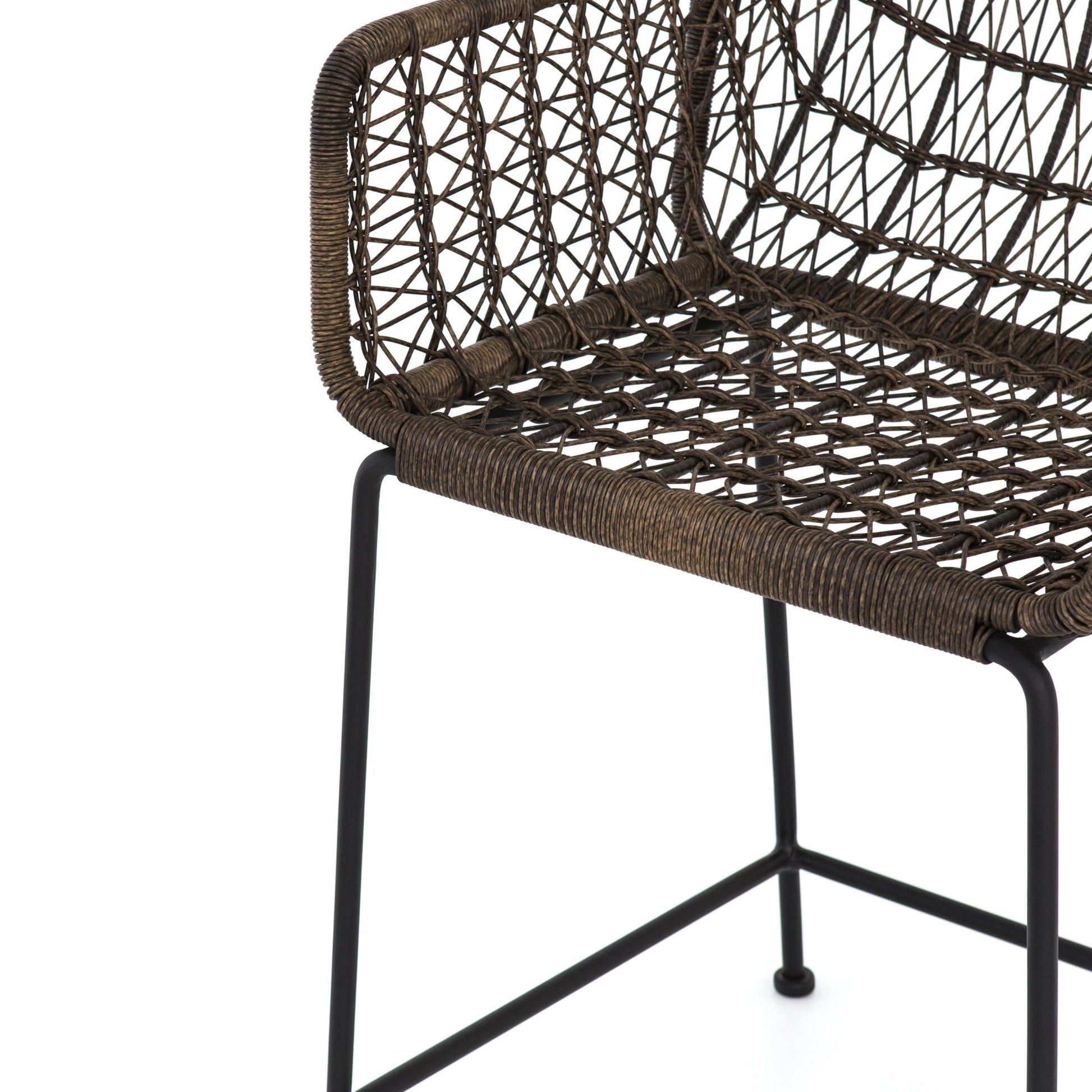 Bandera Outdoor Woven Counter Stool - Astonishing Home Collection
