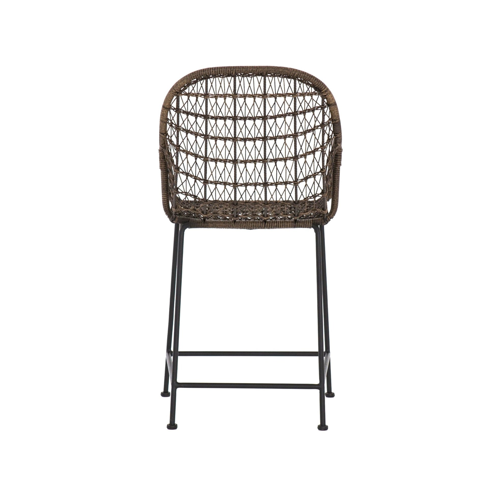 Bandera Outdoor Woven Counter Stool - Astonishing Home Collection