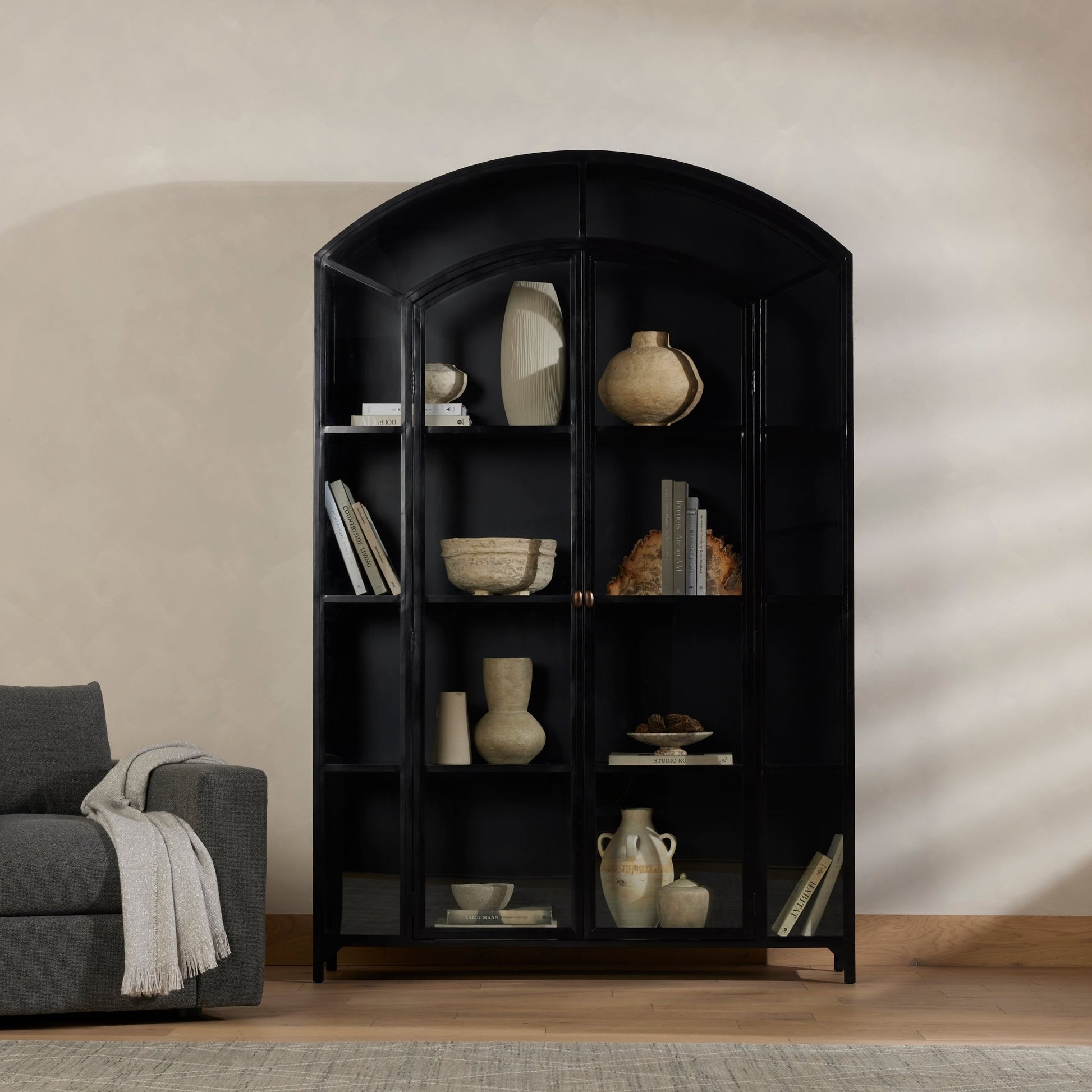 Belmont Wide Metal Cabinet - Astonishing Home Collection